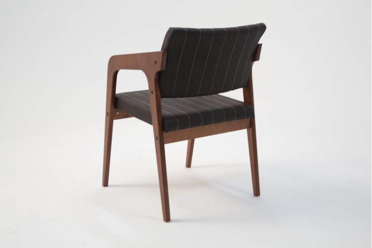 Стул-кресло Шадди орех/темно-коричневый нубук-4