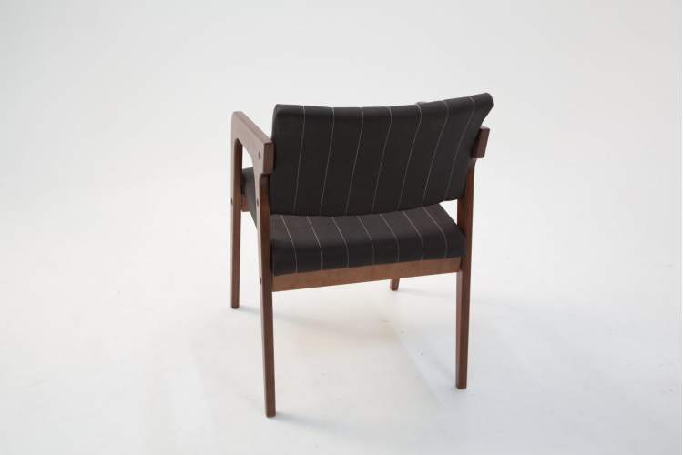 Стул-кресло Шадди орех/темно-коричневый нубук-8