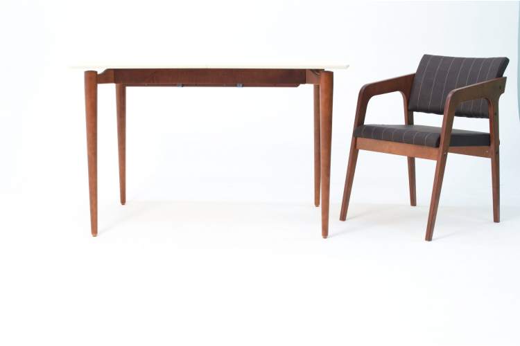 Стул-кресло Шадди орех/темно-коричневый нубук-11