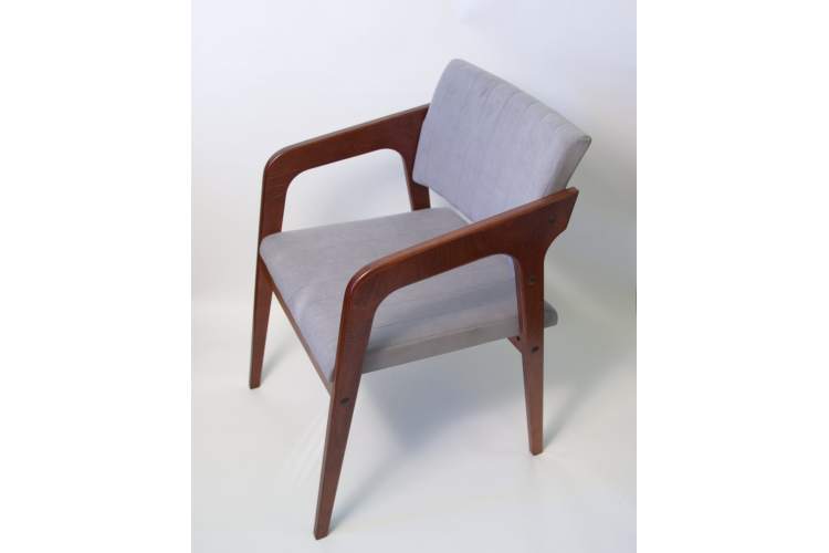 Стул-кресло Шадди орех/серый-27