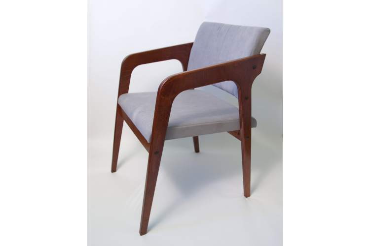 Стул-кресло Шадди орех/серый-26