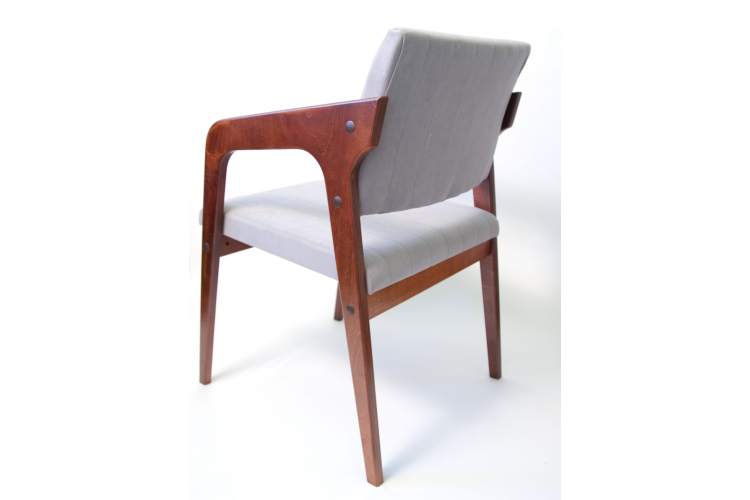 Стул-кресло Шадди орех/серый-13