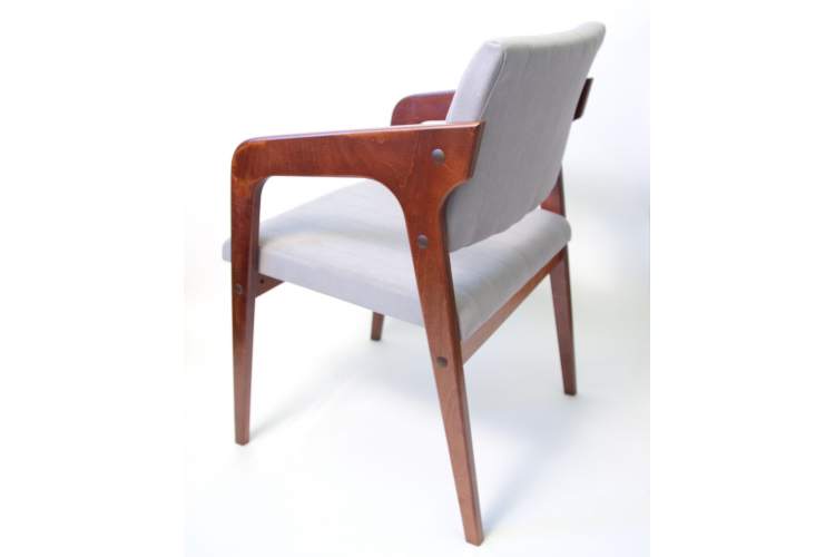 Стул-кресло Шадди орех/серый-21