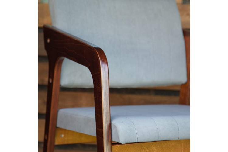 Стул-кресло Шадди орех/серый-6