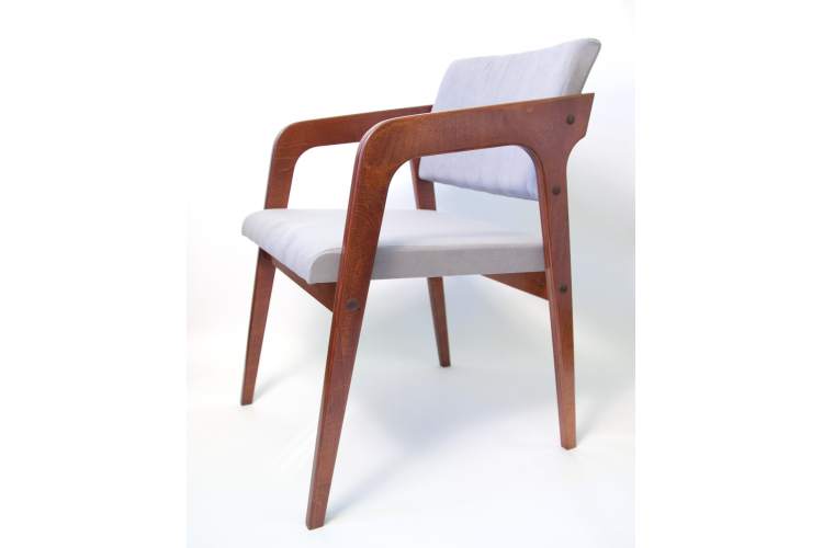 Стул-кресло Шадди орех/серый-19