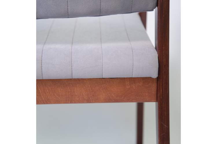 Стул-кресло Шадди орех/серый-2