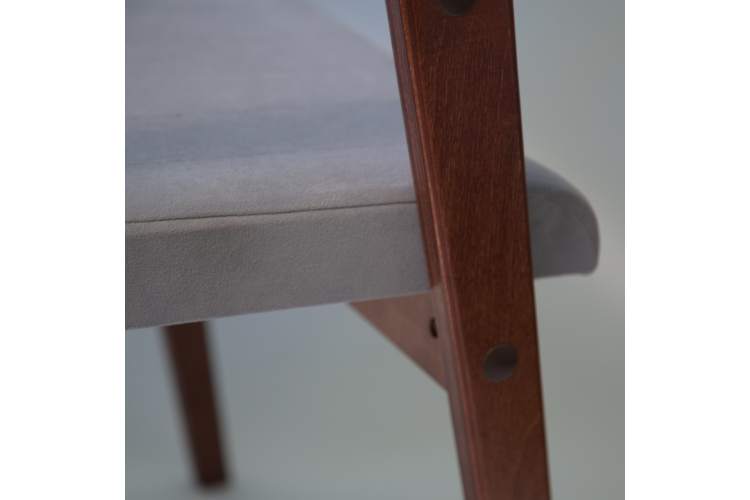 Стул-кресло Шадди орех/серый-17