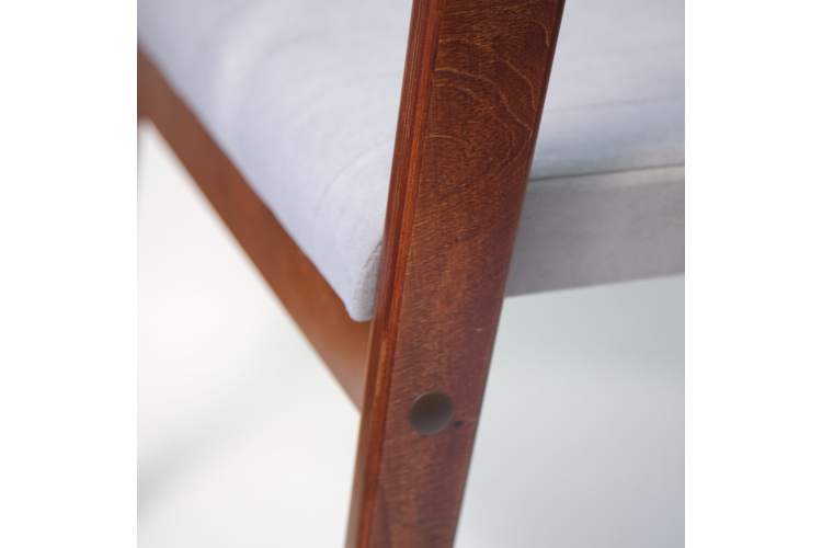 Стул-кресло Шадди орех/серый-16