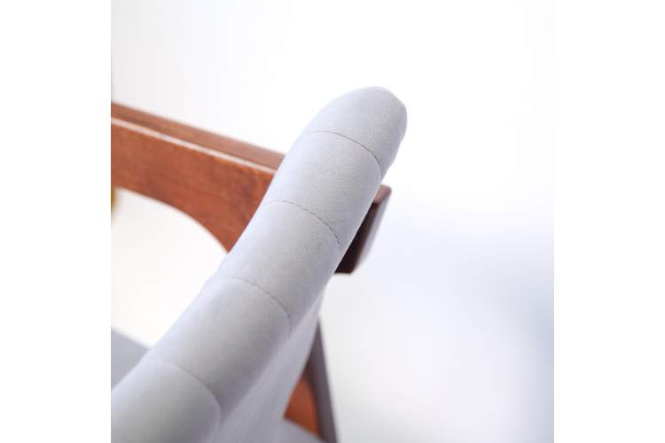 Стул-кресло Шадди орех/серый-8