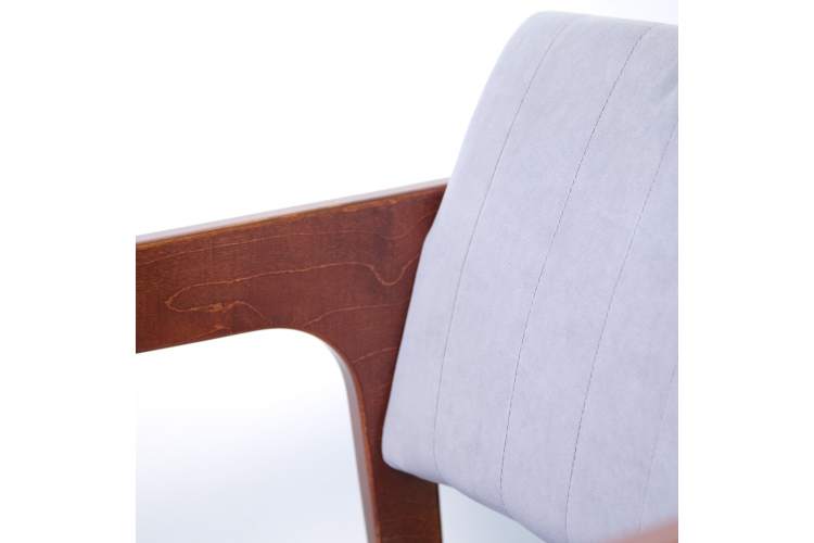 Стул-кресло Шадди орех/серый-7