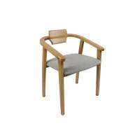 Стул-кресло Челси ПМ, Натуральное дерево/Серый