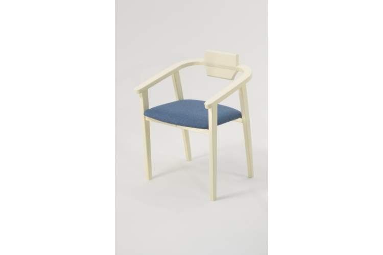 Обеденная группа Брамос К 100 слоновая кость со стульями Челси слоновая кость синий-5