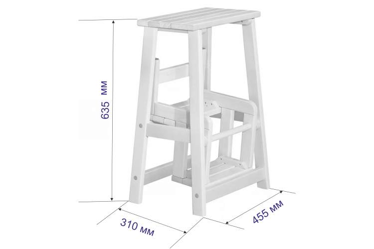 Табурет-стремянка Марк, Натуральное дерево-21