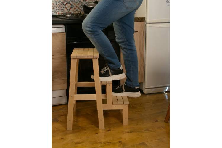 Табурет-стремянка Марк, Натуральное дерево-2