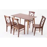 Стол Монте 120 орех со стульями Ингольф Орех