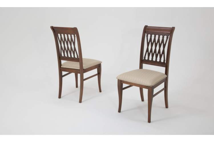 Обеденная группа Вивальди 120 со стульями Рич/ ромб бежевый, Орех-5