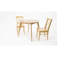Стол Сканди К 100 натур со стульями Ингольф натур