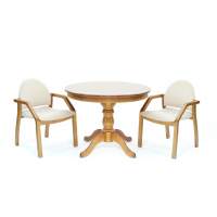 Обеденная группа Брамос К 100 орех со стульями Джуно орех бежевый