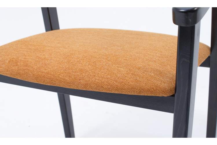 Стул-кресло Челси ПМ чёрный/карри-4