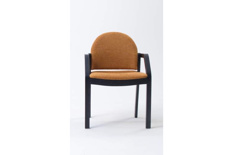 Стул-кресло Джуно 2.0 чёрный/карри-11