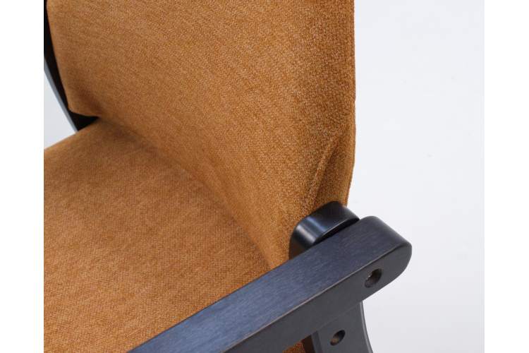 Стул-кресло Джуно 2.0 чёрный/карри-9