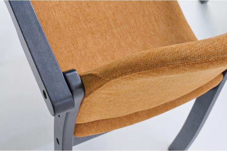 Стул-кресло Джуно 2.0 чёрный/карри-8