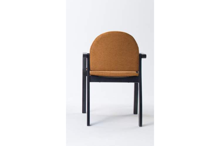 Стул-кресло Джуно 2.0 чёрный/карри-4