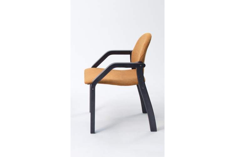 Стул-кресло Джуно 2.0 чёрный/карри-6