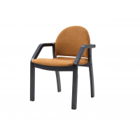 Стул-кресло Джуно 2.0 чёрный/карри