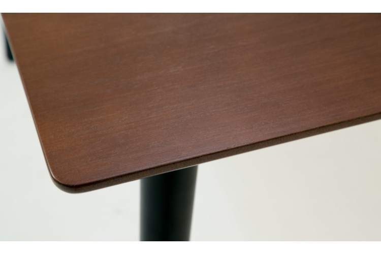 Стол Монте М 90 чёрное дерево/орех-7
