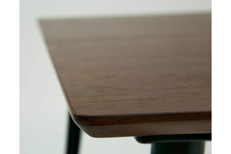 Стол Монте М 90 чёрное дерево/орех-10