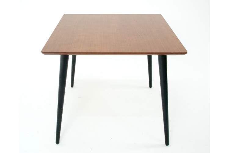 Стол Монте М 90 чёрное дерево/орех-2