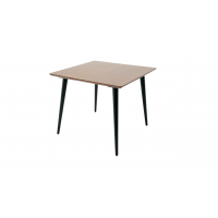 Стол Монте М 90 чёрное дерево/орех