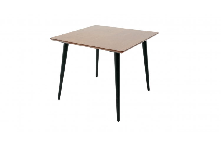 Стол Монте М 90 чёрное дерево/орех