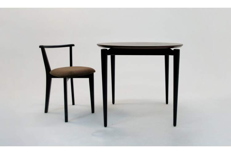 Стол Pawook К 90 чёрный/орех-6