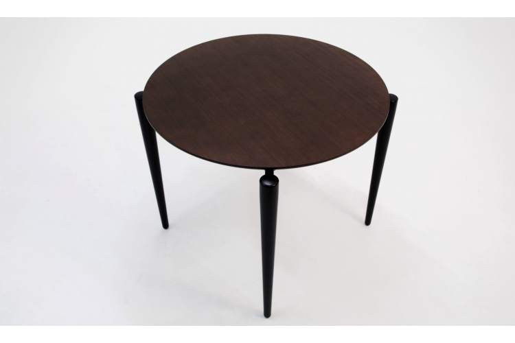 Стол Pawook К 90 чёрный/орех-2