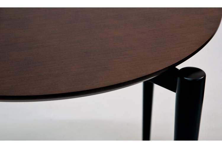 Стол Pawook К 90 чёрный/орех-7