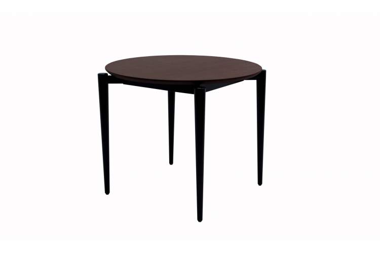 Стол Pawook К 90 чёрный/орех