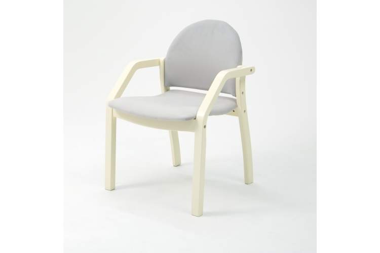 Стул-кресло Джуно 2.0 слоновая кость/серый-10