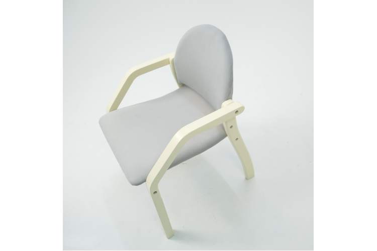 Стул-кресло Джуно 2.0 слоновая кость/серый-9