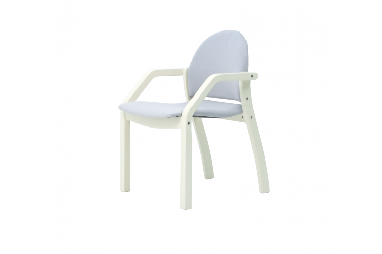 Стул-кресло Джуно 2.0 слоновая кость/серый