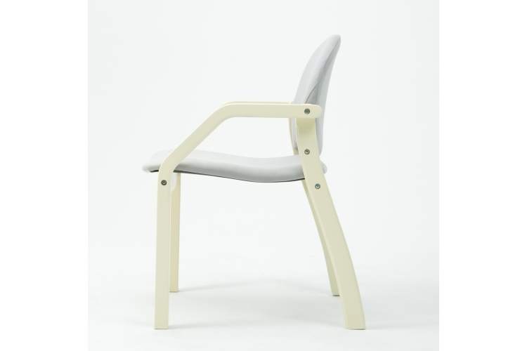 Стул-кресло Джуно 2.0 слоновая кость/серый-2