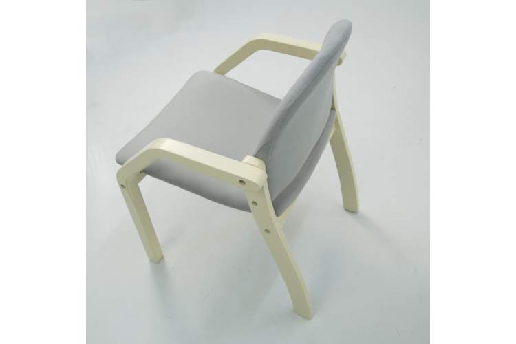 Стул-кресло Джуно 2.0 слоновая кость/серый-6