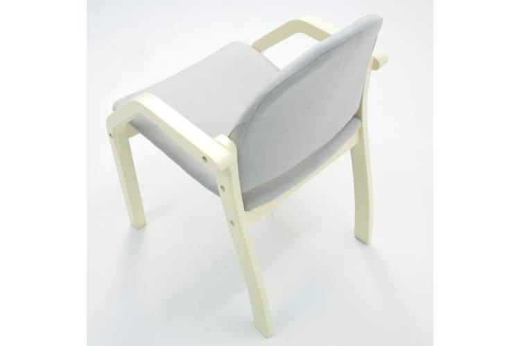 Стул-кресло Джуно 2.0 слоновая кость/серый-3