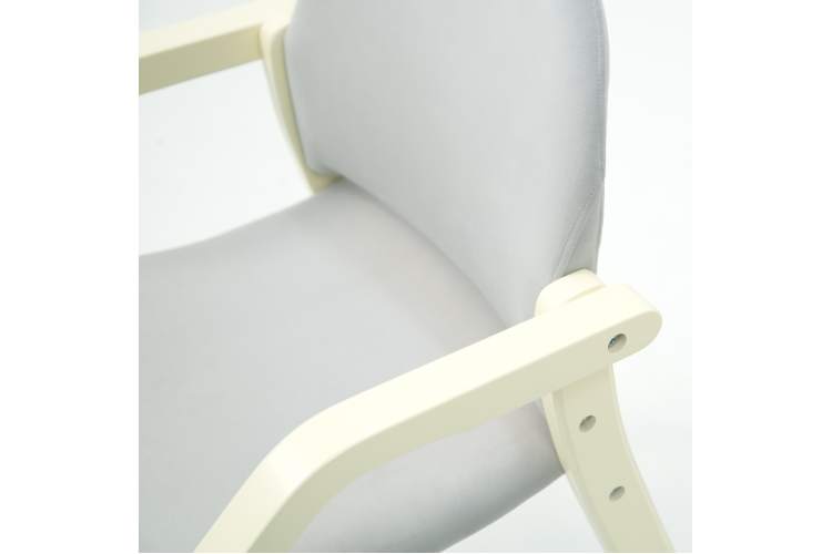 Стул-кресло Джуно 2.0 слоновая кость/серый-5