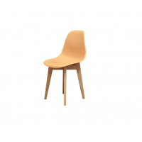 Стул Сашш натур /персиковый