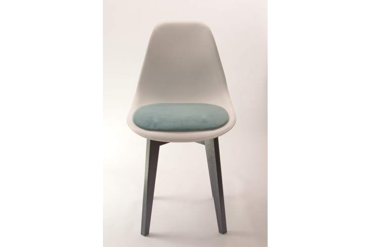 Стул Сашш чёрный /белый, бирюза-9