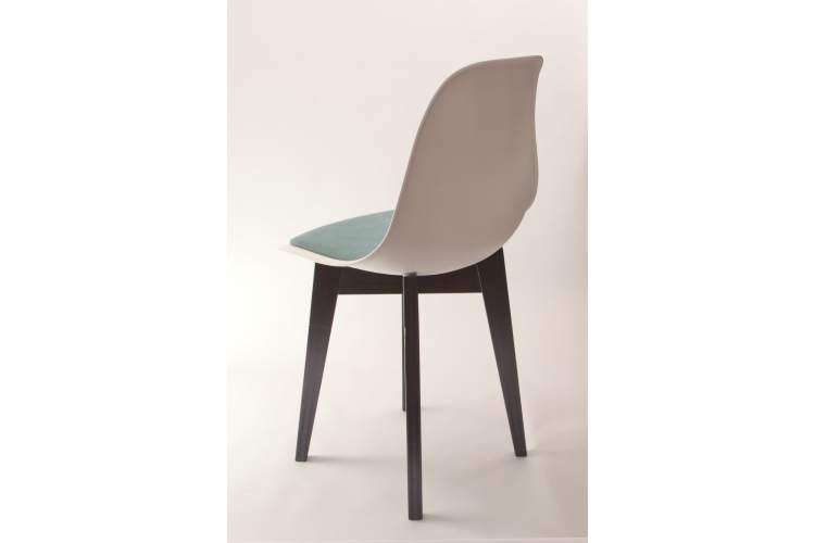 Стул Сашш чёрный /белый, бирюза-12