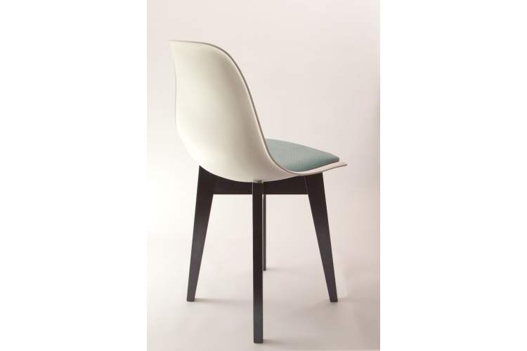 Стул Сашш чёрный /белый, бирюза-14