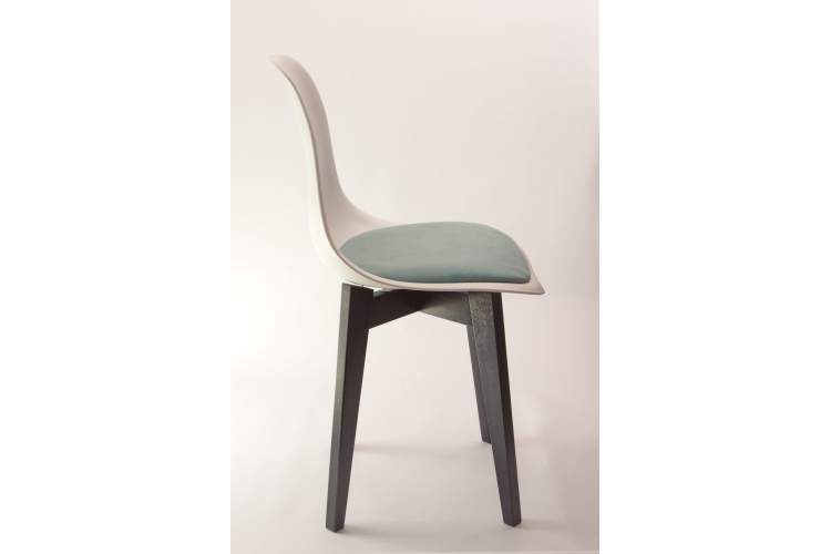 Стул Сашш чёрный /белый, бирюза-15